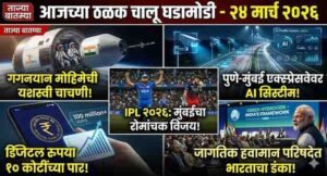 Current Affairs 24 March 2026 Marathi