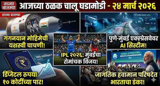 Current Affairs 24 March 2026 Marathi